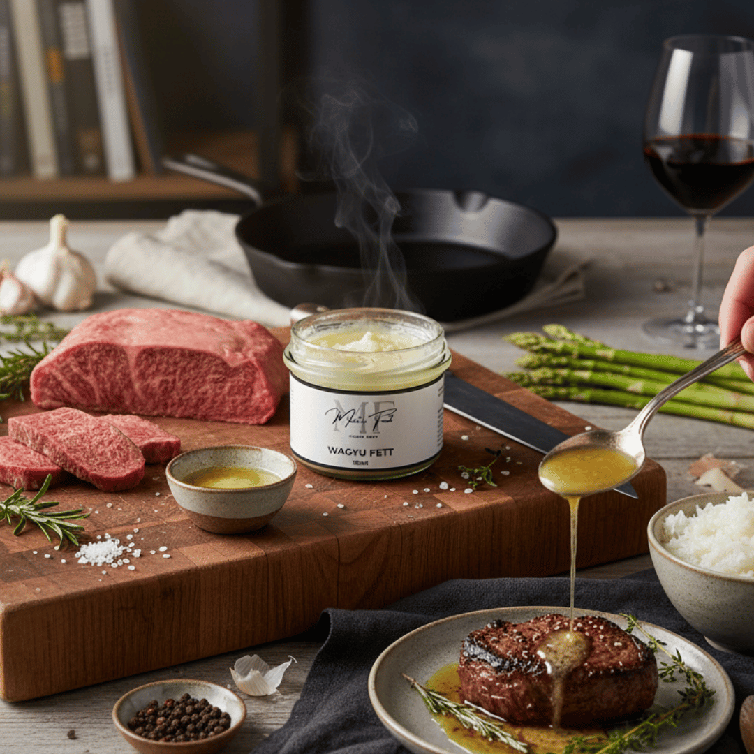 100% Vollblut Wagyufett 180 ml | Meat’n’Food – Finest Meat - BABOSSA100% Vollblut Wagyufett 180 ml | Meat’n’Food – Finest MeatWagyu FettMeat 'n' FoodBABOSSA