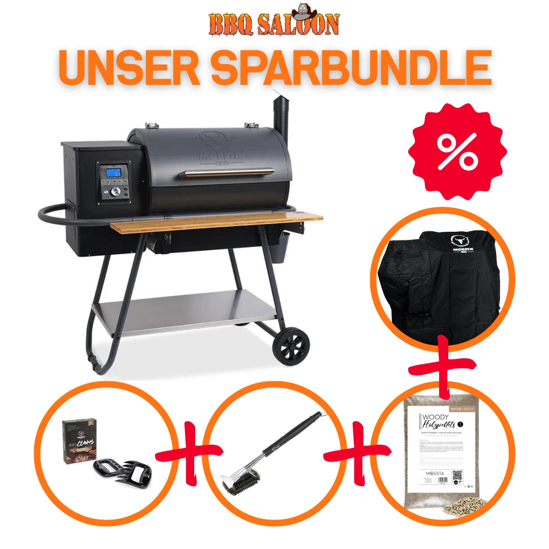 Moesta Sheriff Pellet Smoker, Sparbundle (neuestes Modell)