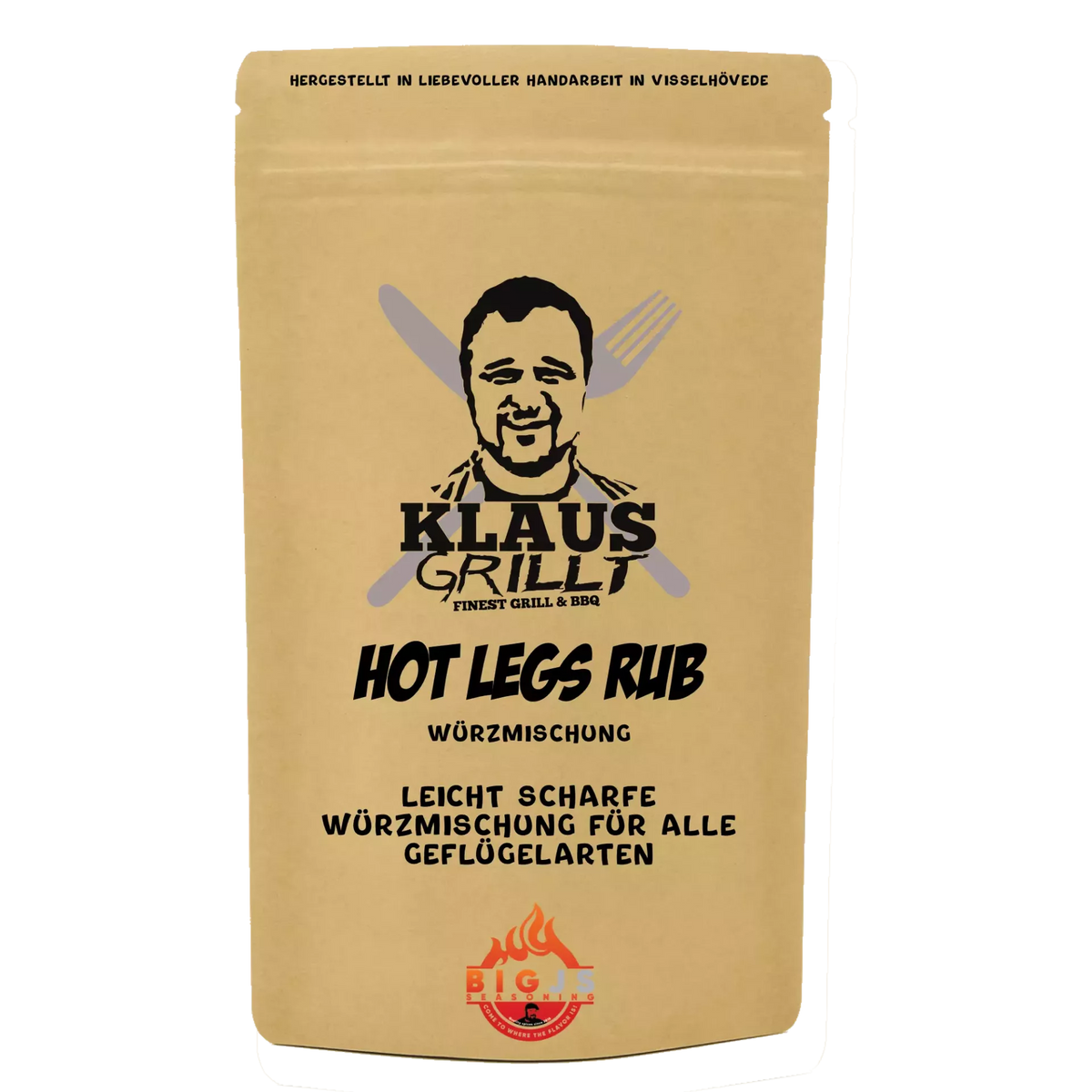 Klaus Grillt Hot Legs Rub 250g Beutel