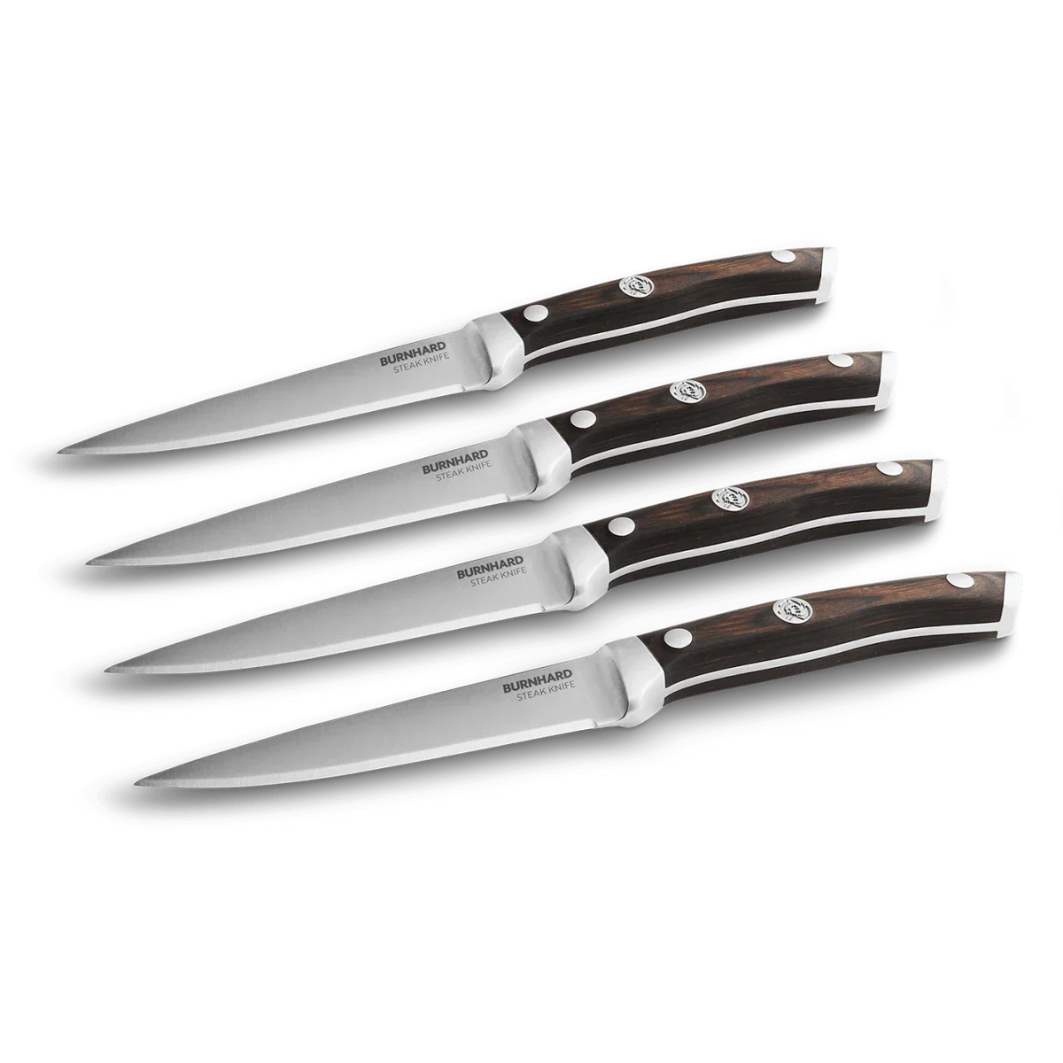 Burnhard Steakmesser-Set 4-tlg. & Einstich-Thermometer, klappbar
