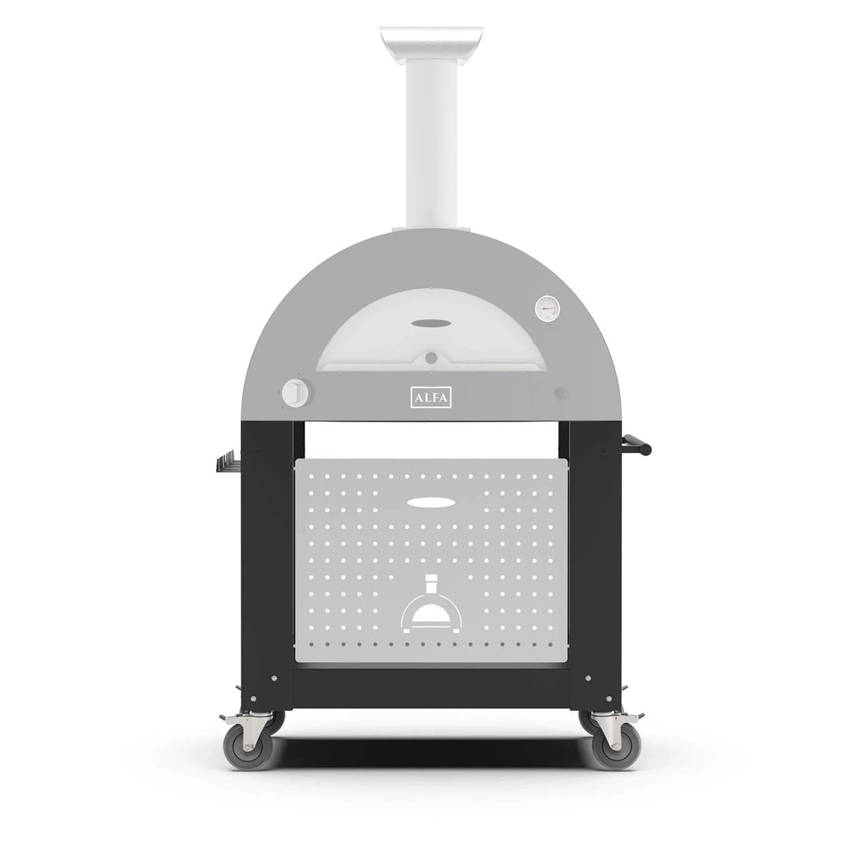 Alfa Forni Unterbau MODERNO & Classico 2 Pizze - Schwarz