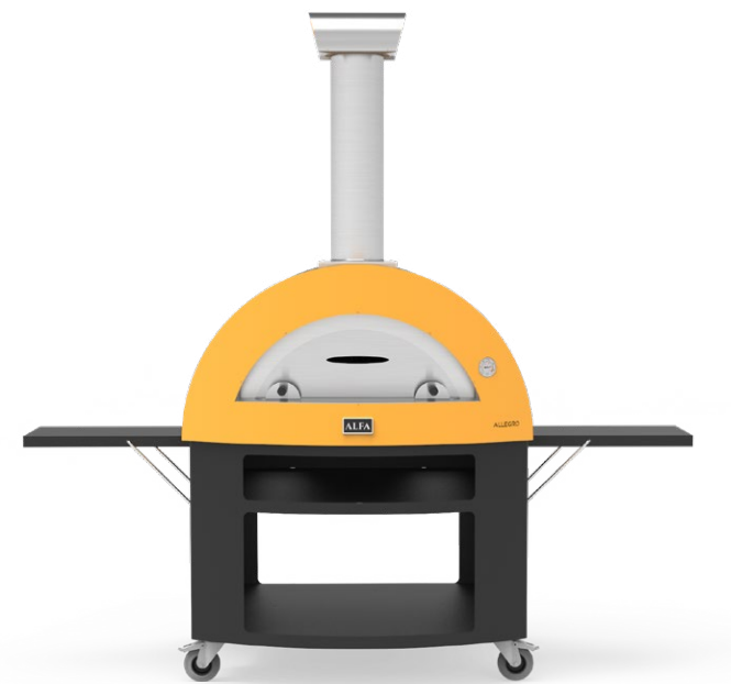 Alfa Forni Moderno, Unterbau 5 Pizze, Schwarz