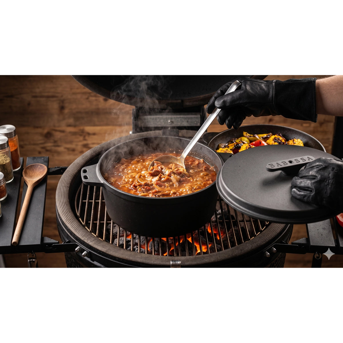 PRECISION | 4.5er innovativer Gusseiserner Topf | SET Deckelheber & Kreuz | Dutch Oven | Made in Germany - Jetzt vorbestellen für voraussichtliche Auslieferung Juni 2026
