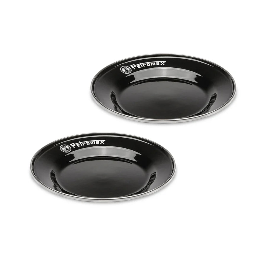Petromax Emaille Teller 2x Set 18 cm schwarz