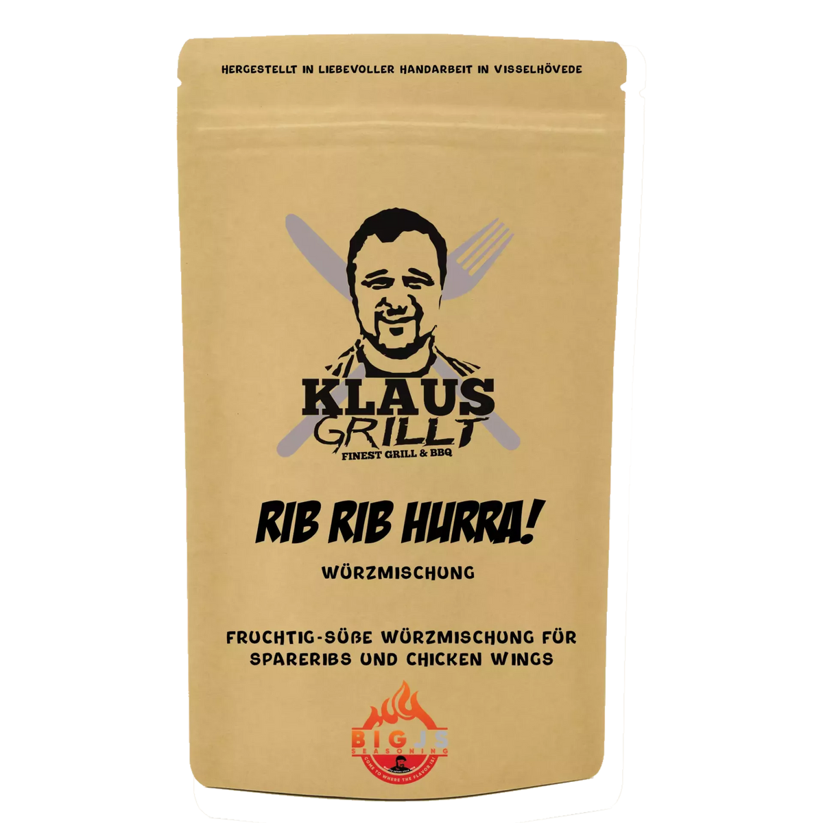 Klaus Grillt Rib Rib Hurra Rub 250g Beutel