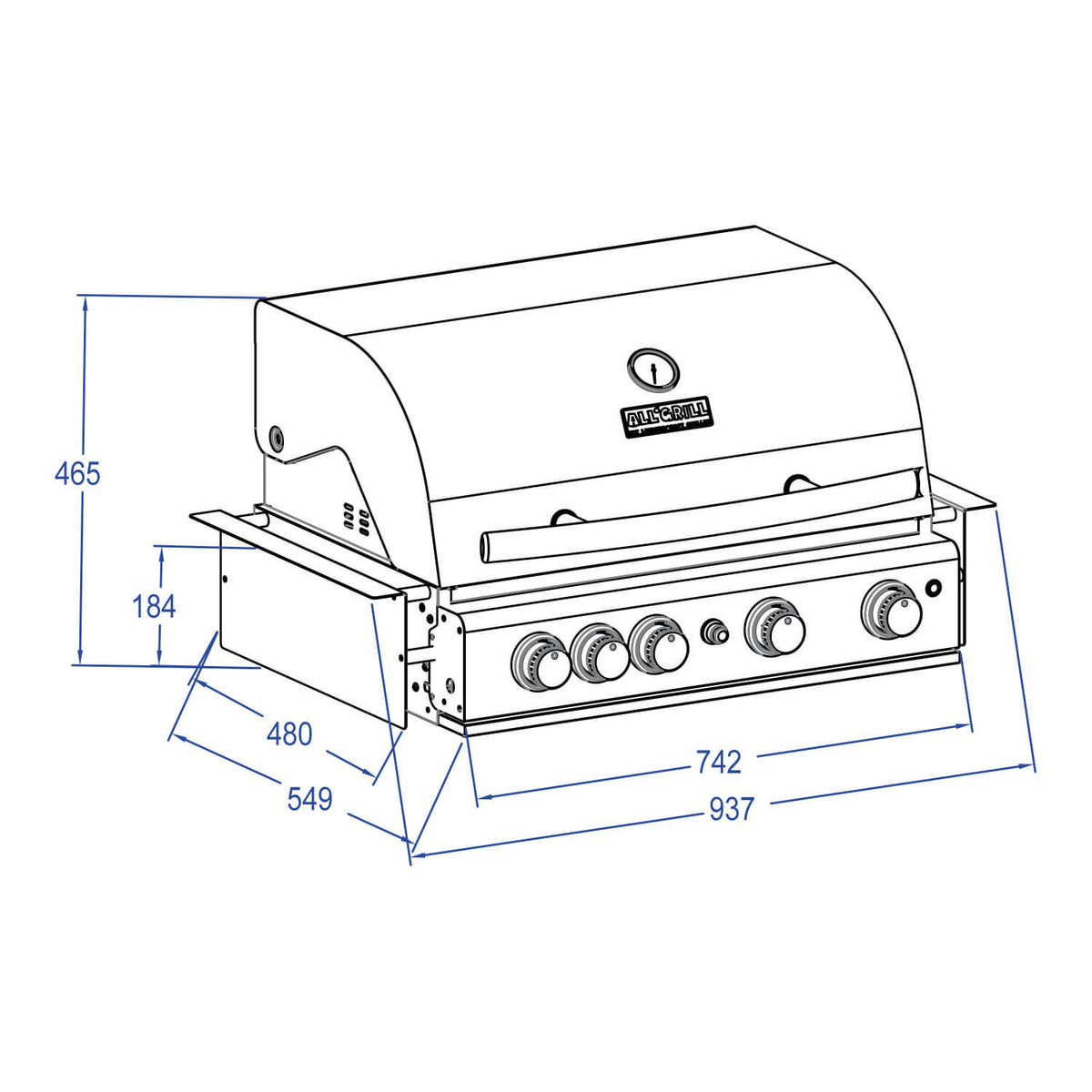 All`Grill Chef L Built - In Schwarz - Grillstar.deAll`Grill Chef L Built - In SchwarzALL'GRILLGrillstar.de100929Black41124899