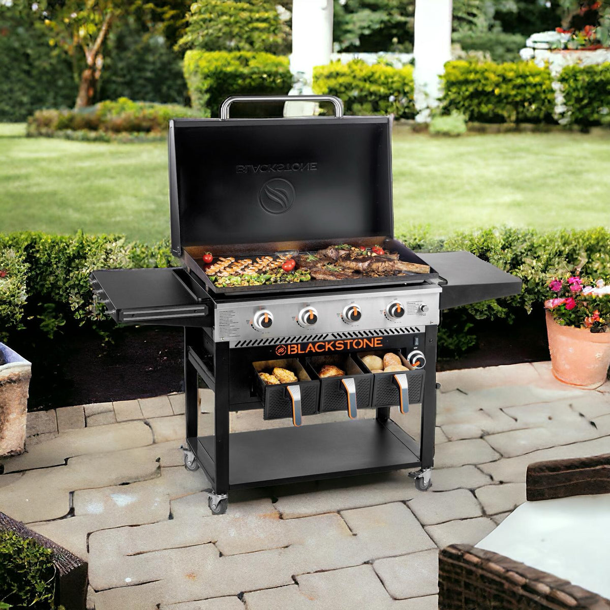 Blackstone 36“ Griddle Grillstation mit Airfryer - Grillstar.deBlackstone 36“ Griddle Grillstation mit AirfryerGrillstar.deGrillstar.de