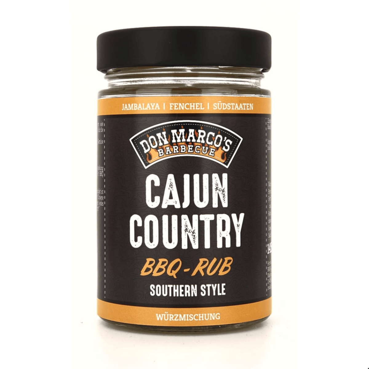 Don Marco's Cajun Country, 145g Glas - Grillstar.deDon Marco's Cajun Country, 145g GlasGewürzeDon Marco'sGrillstar.de