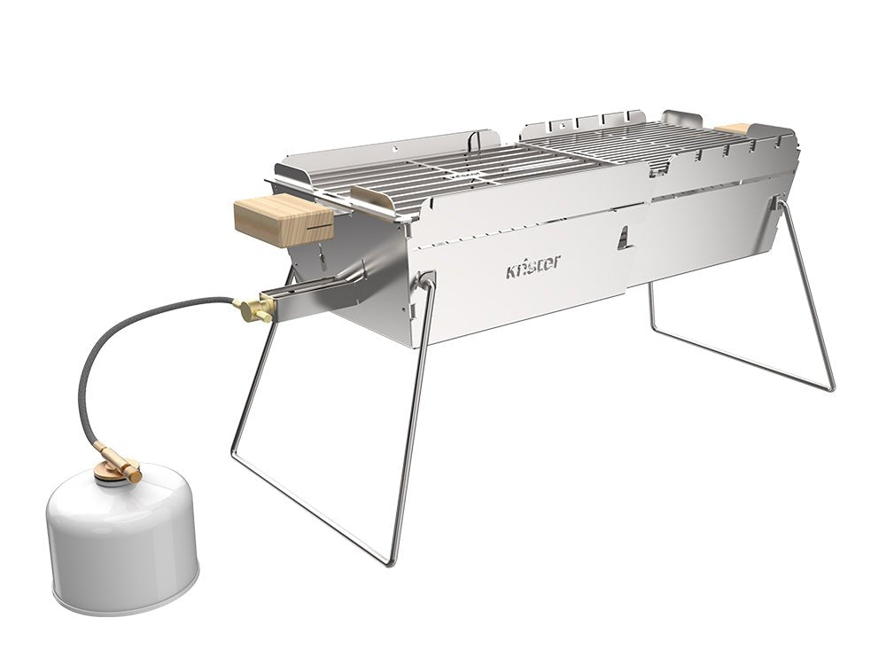 Knister Grill | Bundle | Gas | Edelstahl | Ausziehbar - BABOSSAKnister Grill | Bundle | Gas | Edelstahl | AusziehbarGrillKnisterBABOSSA