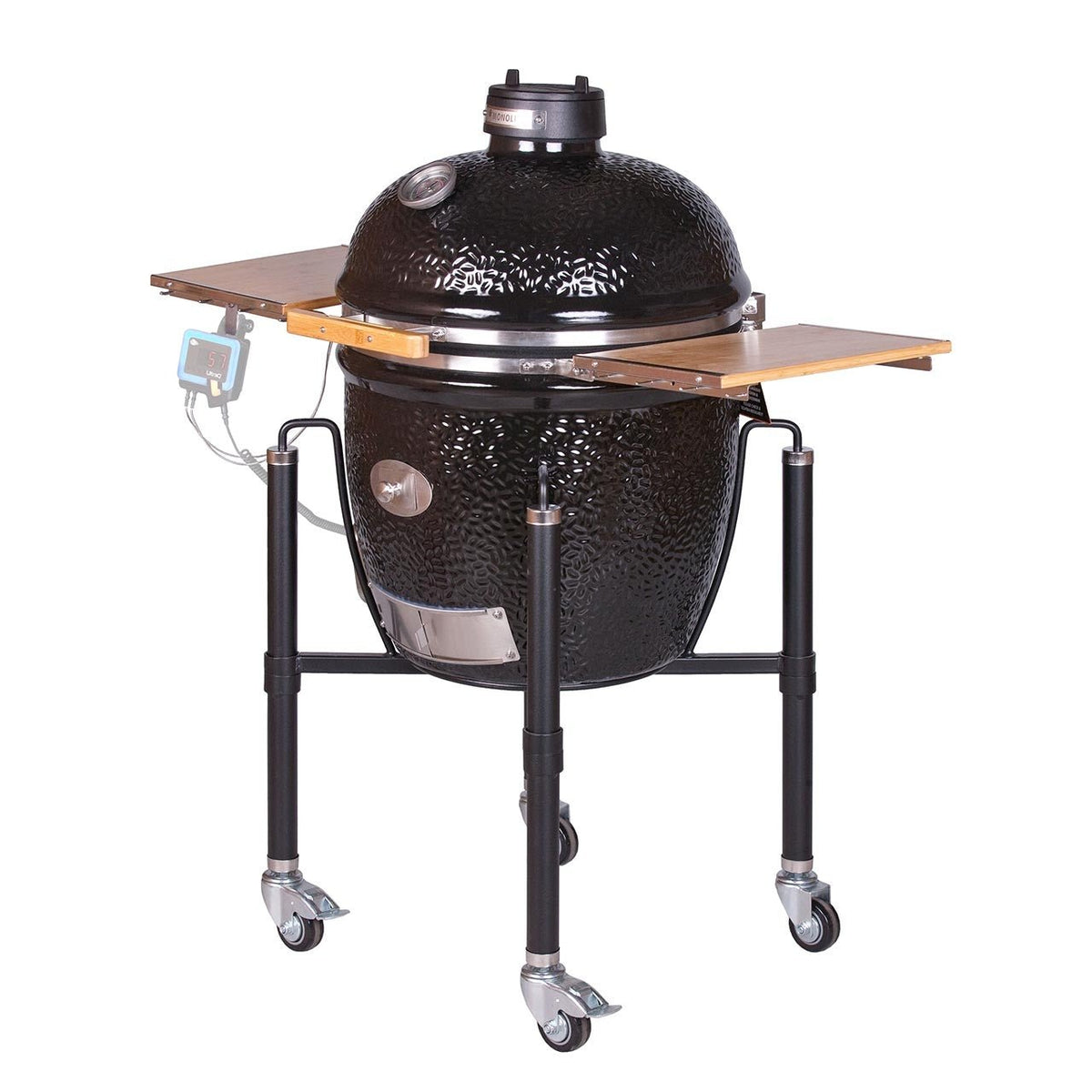 Monolith LeChef BBQ Guru Pro 2.0 - Schwarz inkl. Gestell & Seitentische - Grillstar.deMonolith LeChef BBQ Guru Pro 2.0 - Schwarz inkl. Gestell & SeitentischeMonolithGrillstar.de129030m - BLACK4260444583439