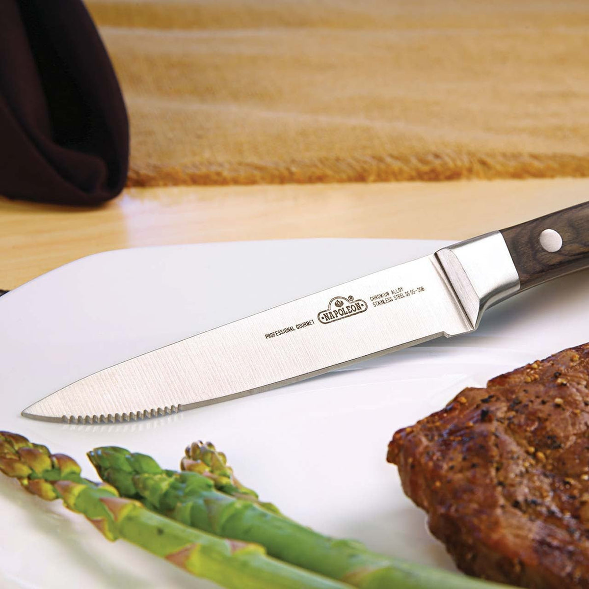 Napoleon Wellenschliff Steak Messer - Grillstar.deNapoleon Wellenschliff Steak MesserNapoleonGrillstar.de552080629162552082