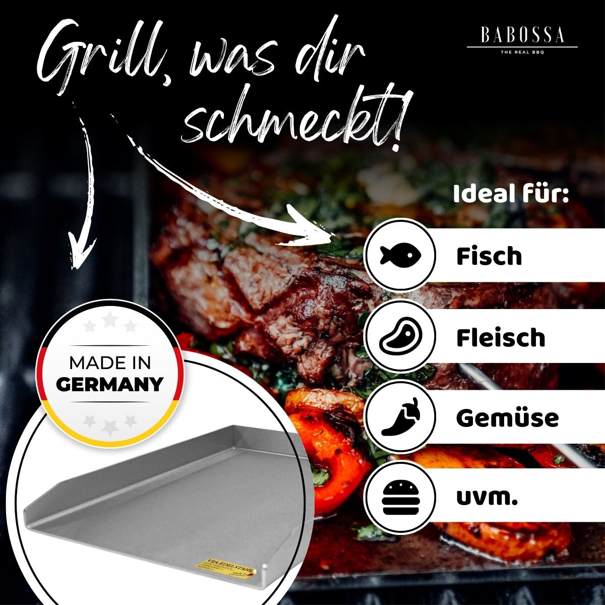 Plancha | Grillplatte | Edelstahl V2A | FireMagic | 29,5 x 55,2 cm - BABOSSAPlancha | Grillplatte | Edelstahl V2A | FireMagic | 29,5 x 55,2 cmPlanchaFireMagicBABOSSA