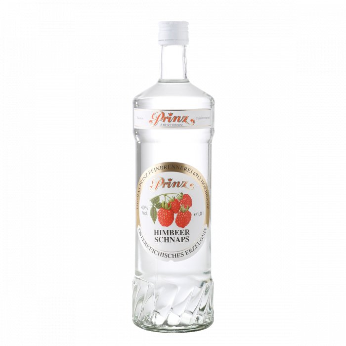 Prinz Himbeer Schnaps 40%, 1l - Grillstar.dePrinz Himbeer Schnaps 40%, 1lPrinzGrillstar.de101401009001704003107