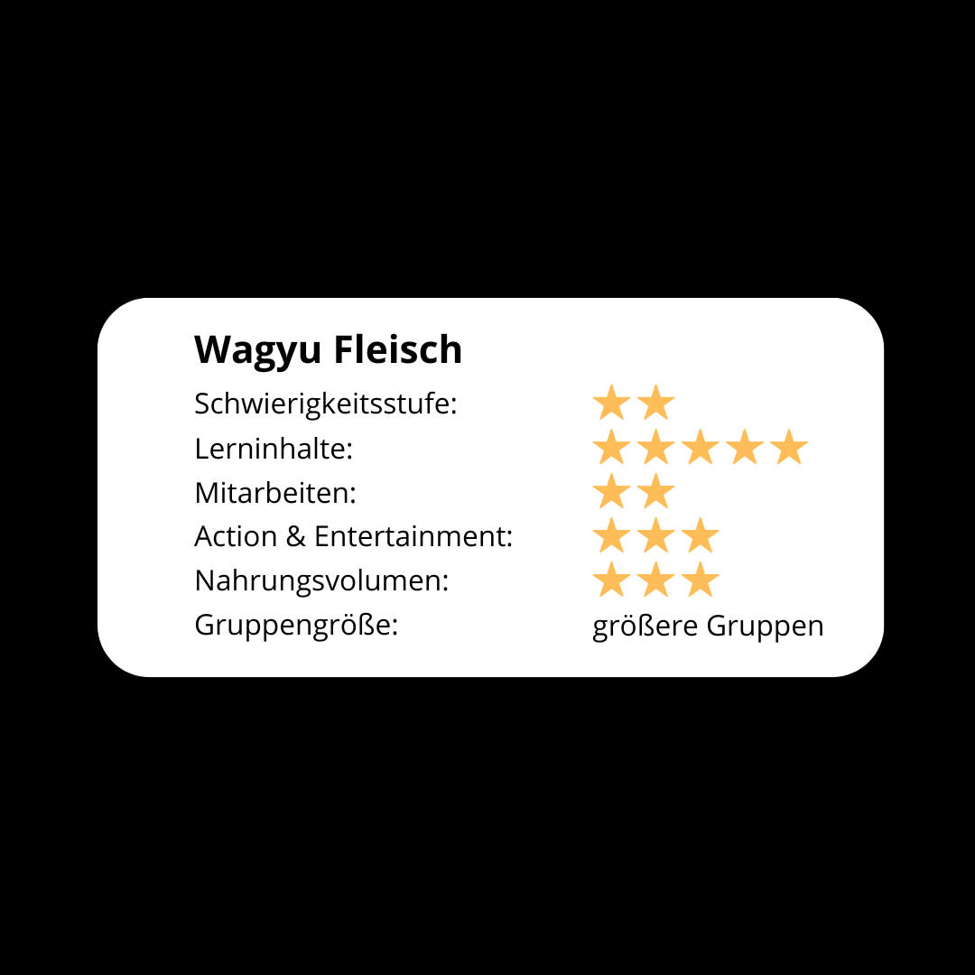 Wagyu Fleisch Deluxe! Das Rindfleisch Seminar