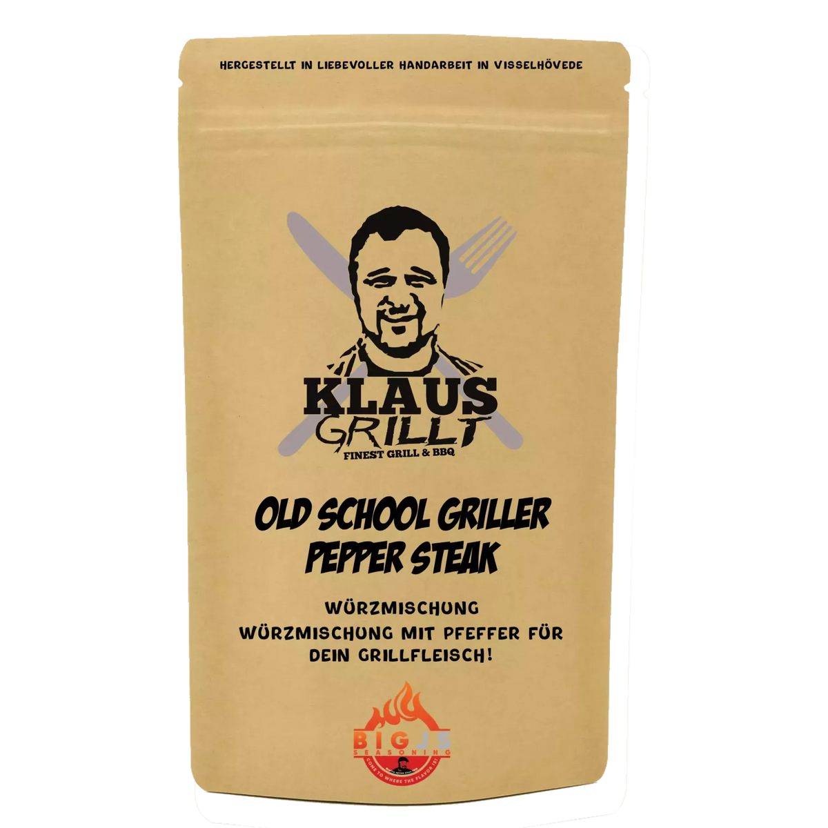 Klaus Grillt Old School Griller Pepper Steak 250g Beutel