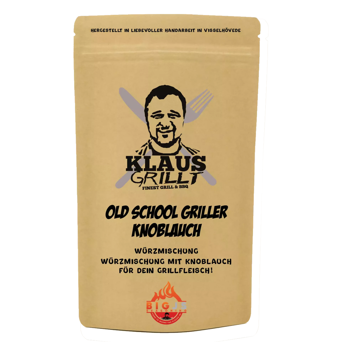 Klaus grillt Old School Griller Knoblauch, 250g Beutel