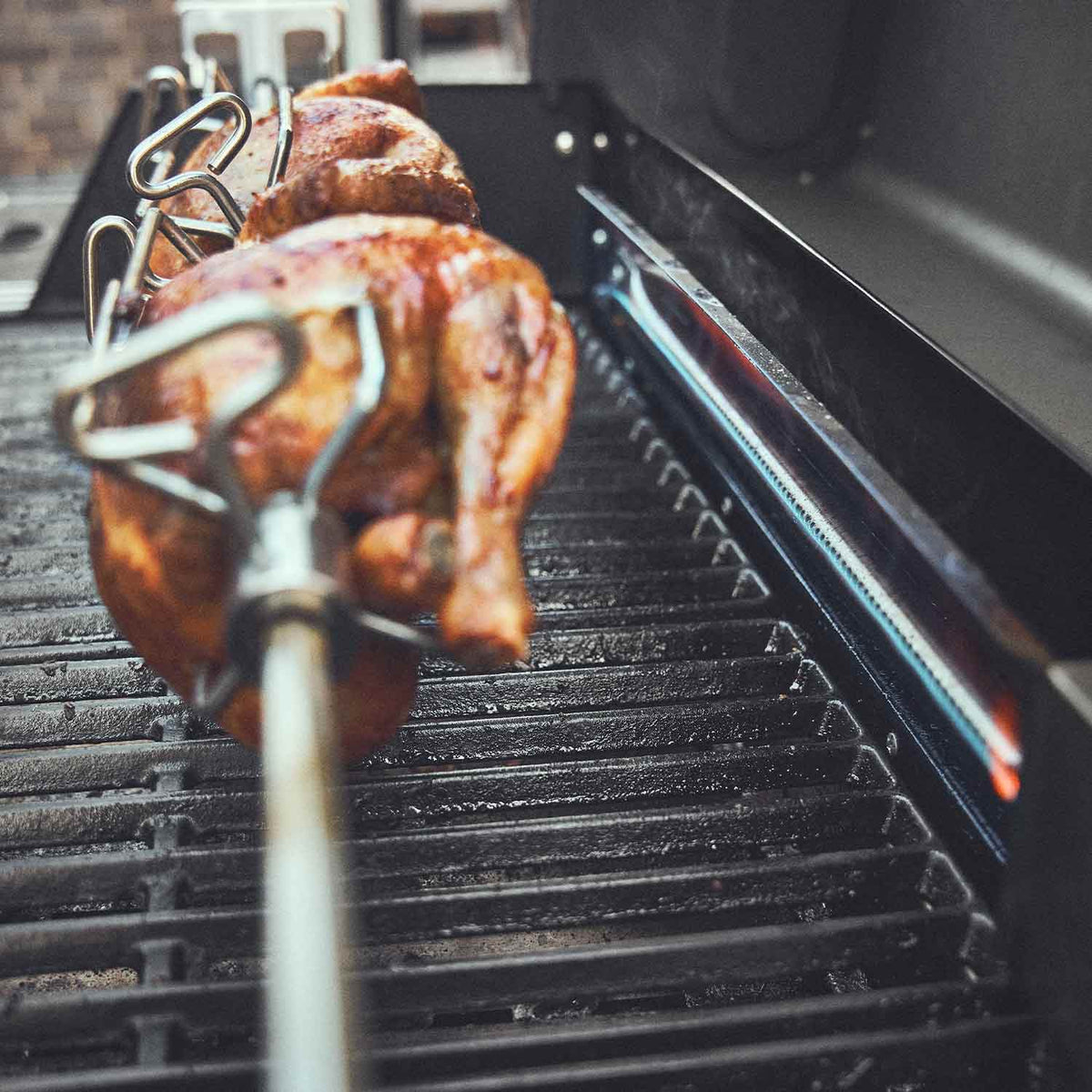 Burnhard Big EARL Premium-Gasgrill 4-Brenner Edelstahl mit Gusseisenrost