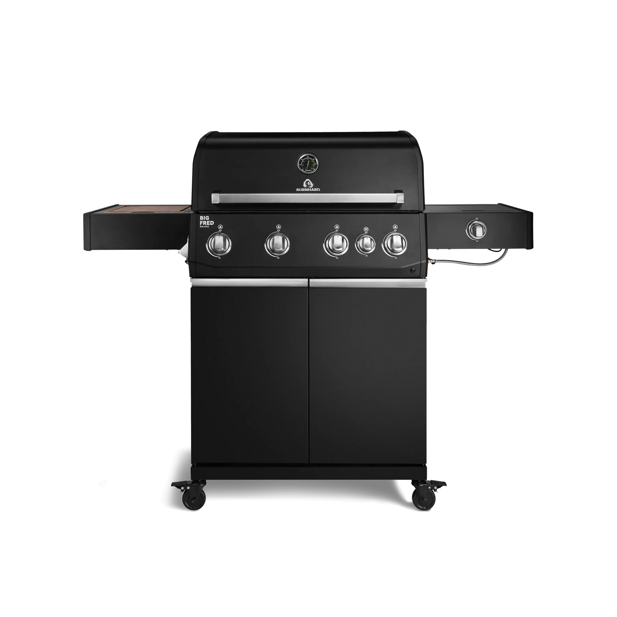 Burnhard Big FRED Deluxe Gasgrill Black Edition 4-Brenner mit Edelstahlrost Series 4