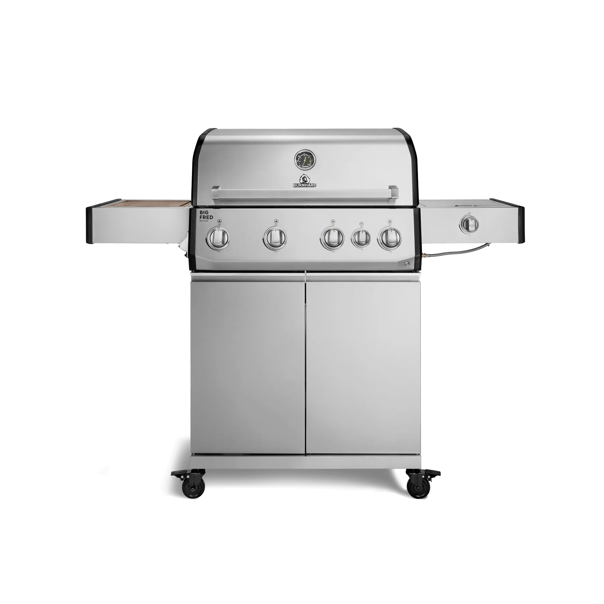 Burnhard Big FRED Deluxe Gasgrill Edelstahl 4-Brenner mit Edelstahlrost Series 4