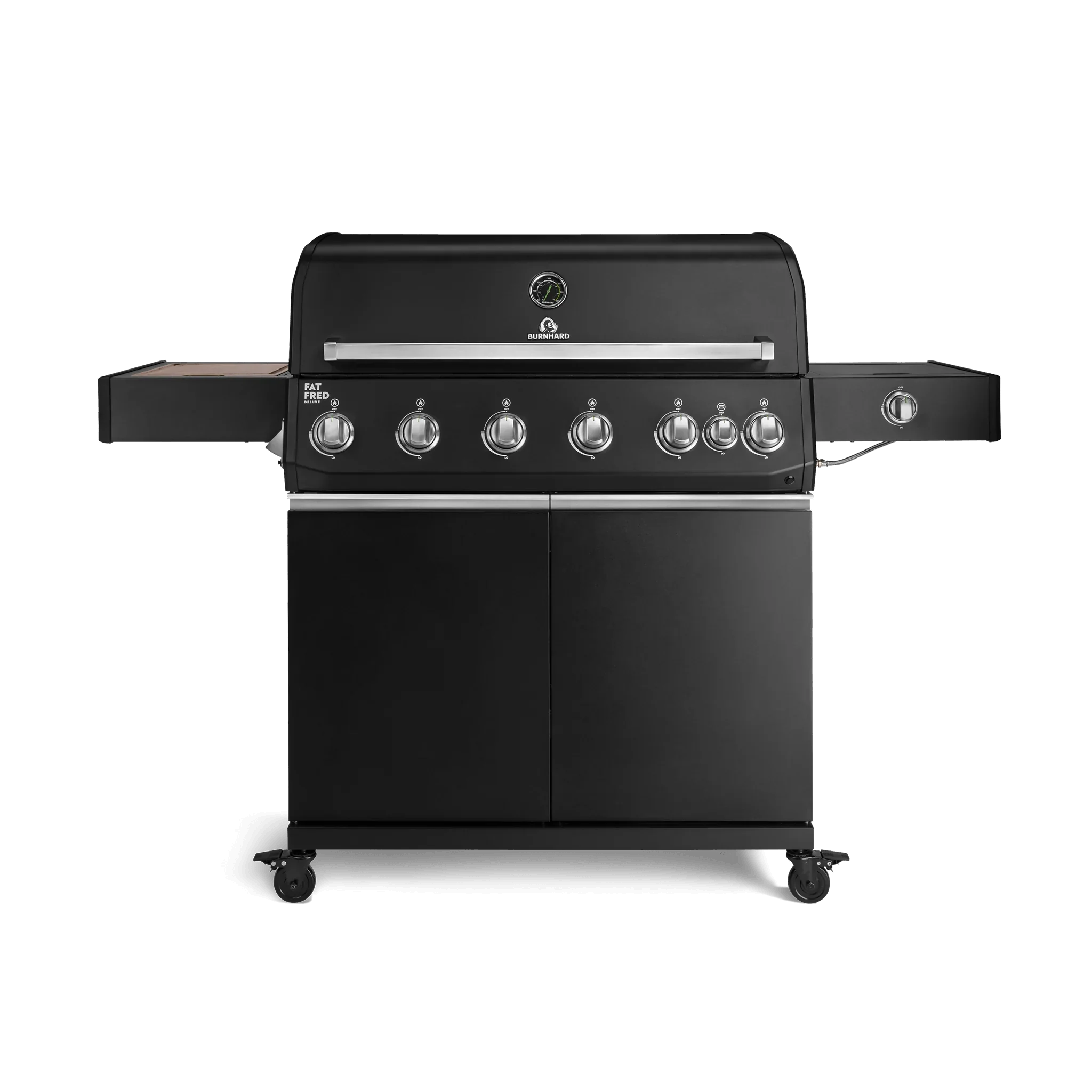 Burnhard Fat FRED Deluxe Gasgrill Black Edition 6-Brenner mit Edelstahlrost (Series 4)