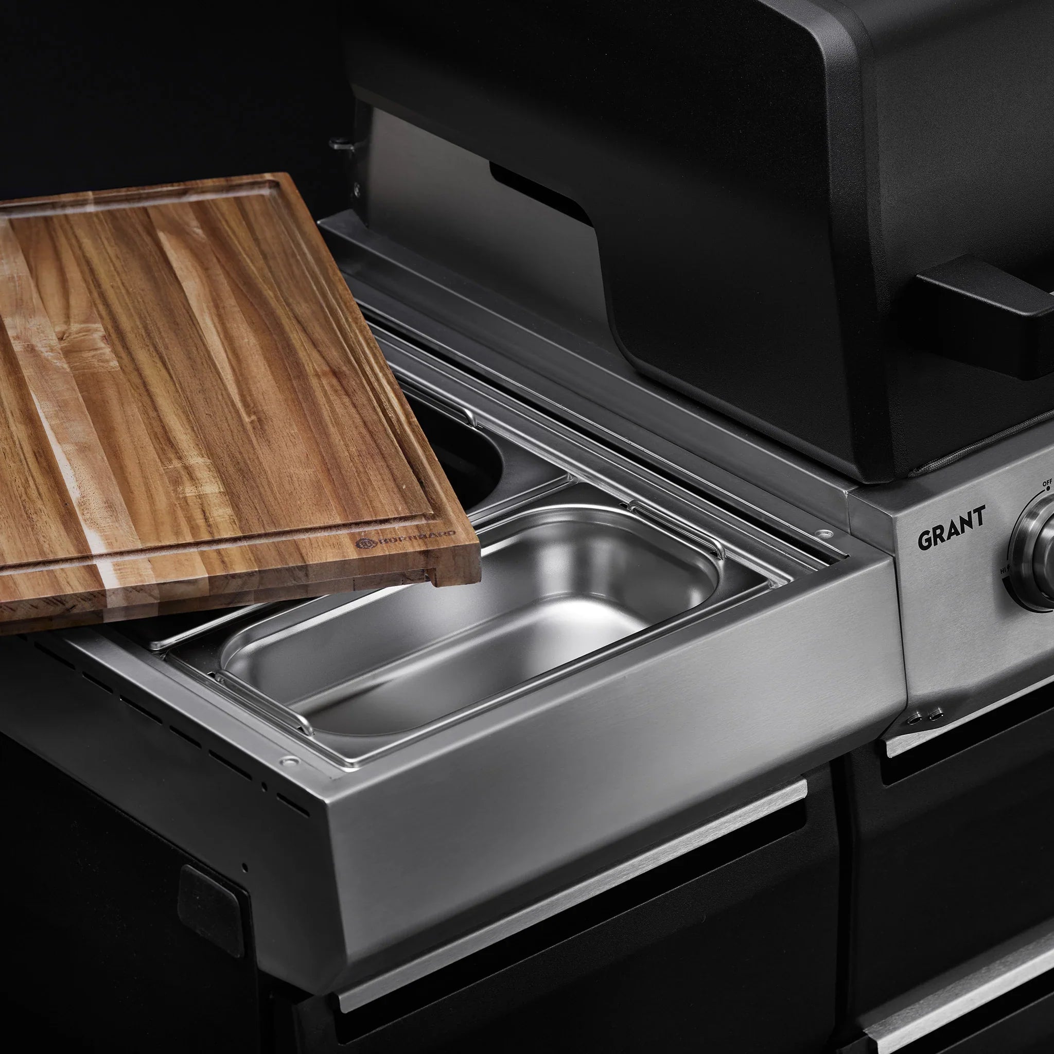 Burnhard GRANT Upgrade - Modularer Gasgrill 4-Brenner mit Schubladen und Gussrosten