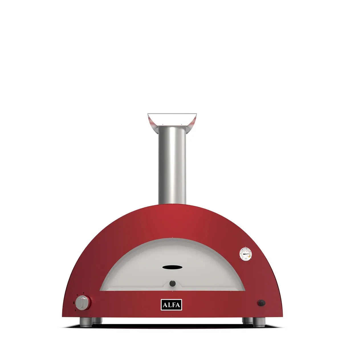 Alfa Forni Moderno 3 Pizze, Gas/Hybrid, Rot