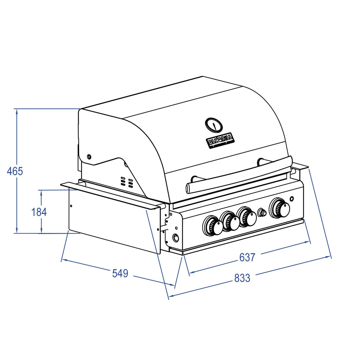 All`Grill Chef M Built - In Schwarz - Grillstar.deAll`Grill Chef M Built - In SchwarzALL'GRILLGrillstar.de100949Black50332707