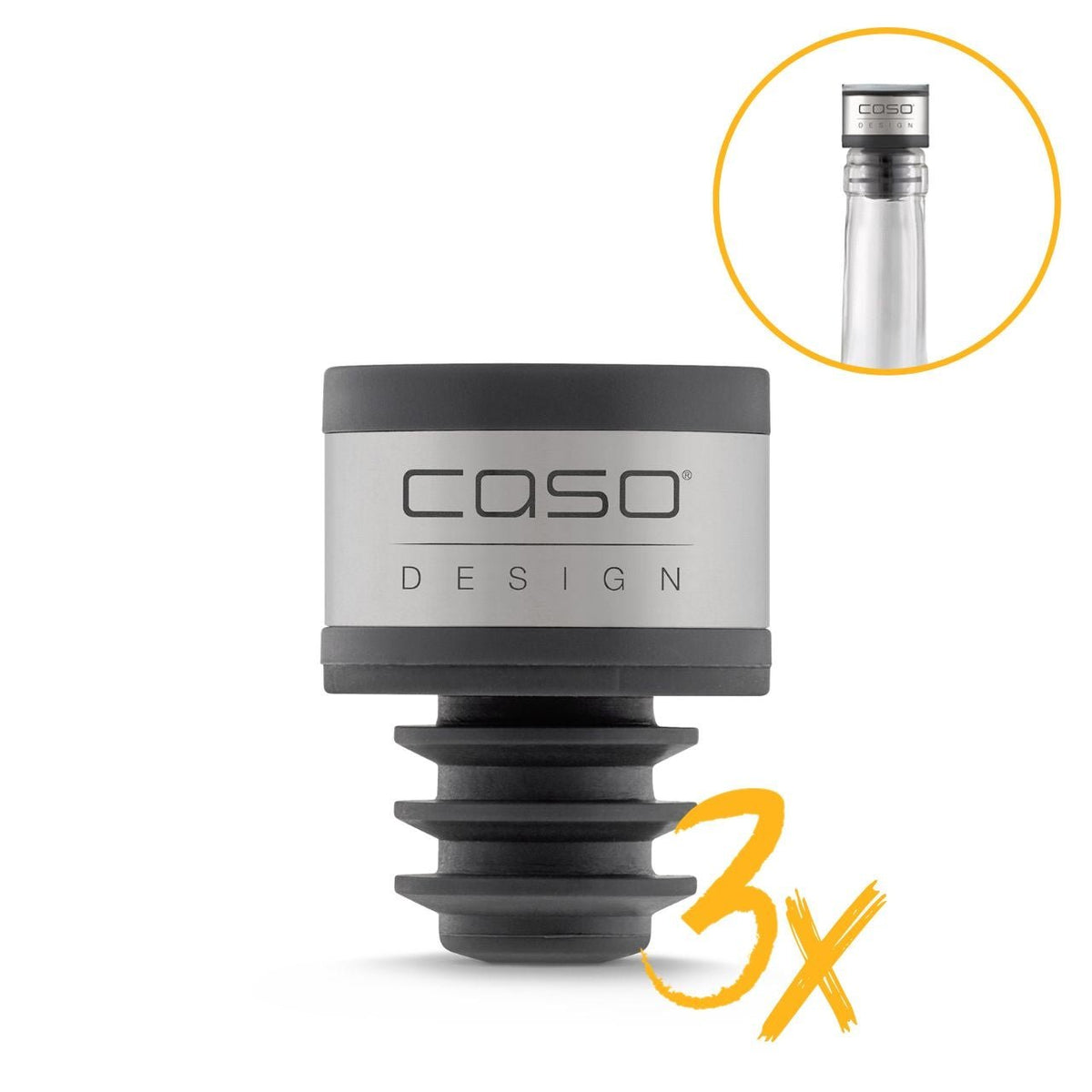 CASO WineLock Vakuum Aromaverschluss, 3er Set - Grillstar.deCASO WineLock Vakuum Aromaverschluss, 3er SetCASOGrillstar.decg12574038437012576