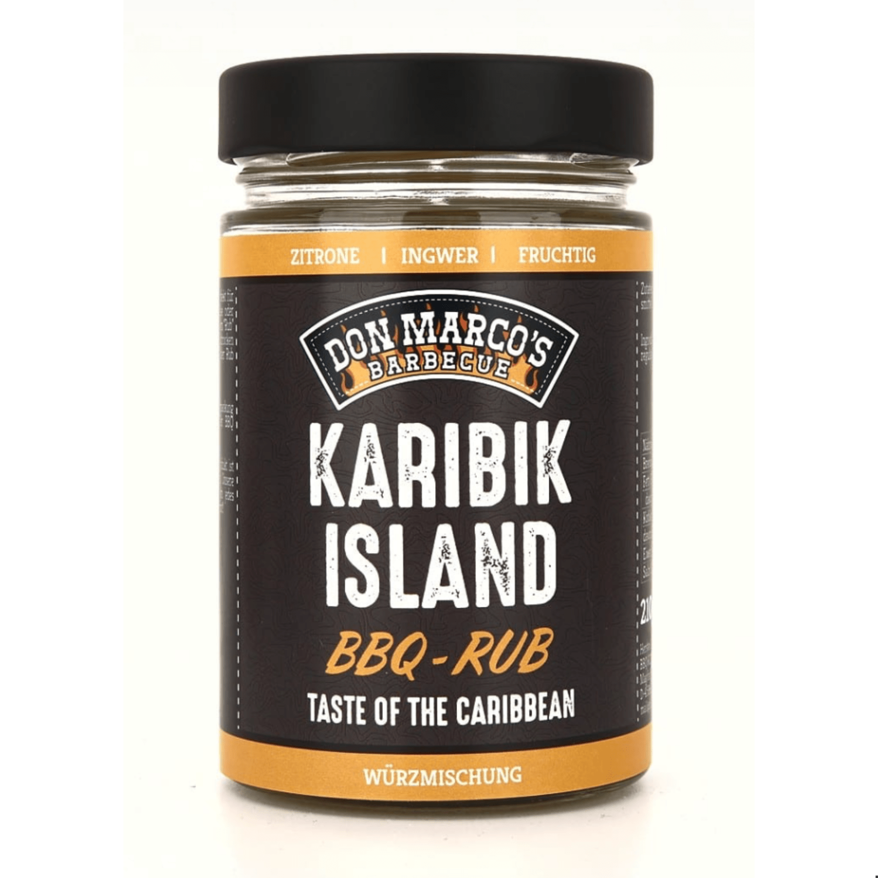 Don Marco's Karibik Islands Rub, 210g Glas - Grillstar.deDon Marco's Karibik Islands Rub, 210g GlasLebensmittelDon Marco'sGrillstar.de