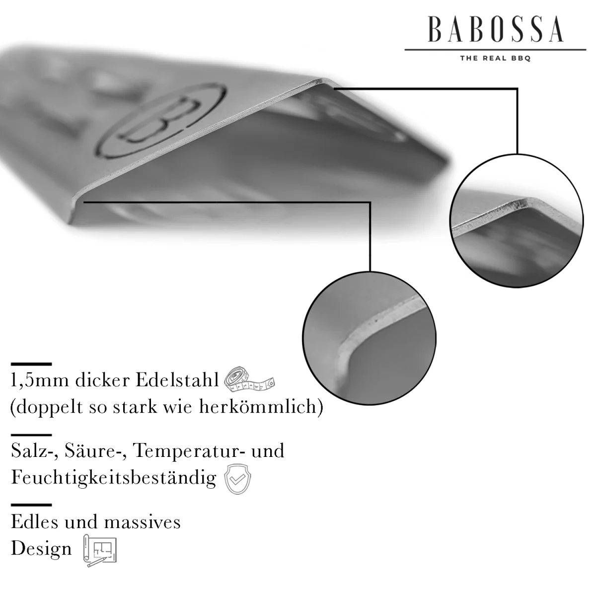 Flammschutzblech | Aromaschiene | V4A Edelstahl | Enders Seattle - BABOSSAFlammschutzblech | Aromaschiene | V4A Edelstahl | Enders SeattleFlammschutzblechEndersBABOSSA