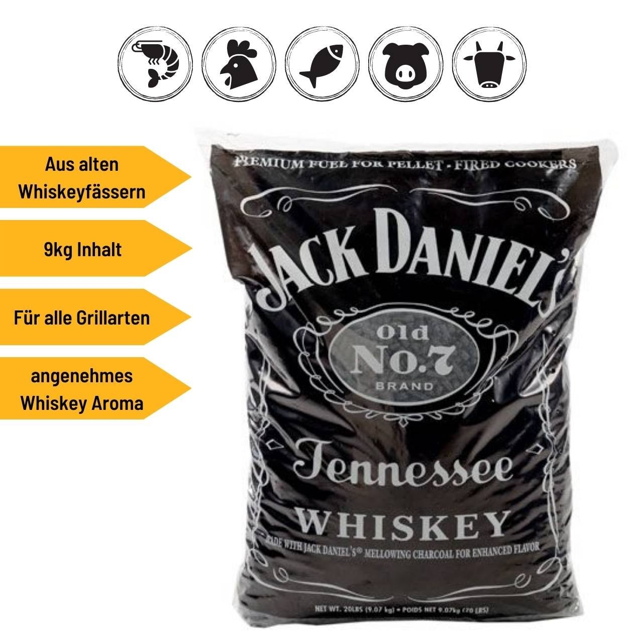 Jack Daniel's Pellets, 9,07kg - Grillstar.deJack Daniel's Pellets, 9,07kgJack Daniel'sGrillstar.deBD - 5011789290003686