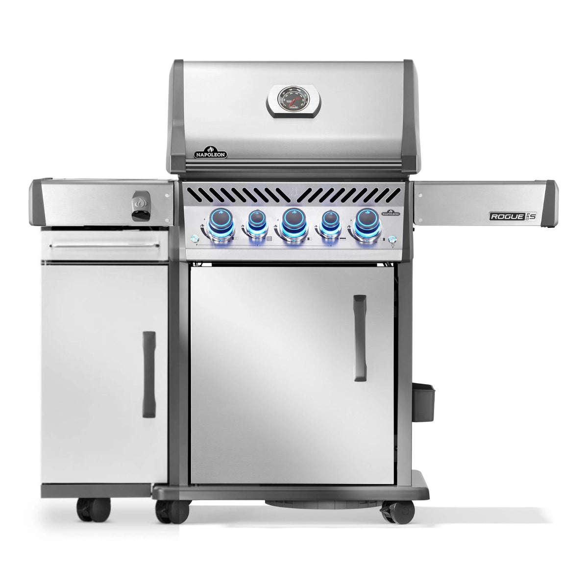 Napoleon Rogue PRO-S 425 mit Edelstahl Rosten, Edelstahl inkl. Seitenschrank