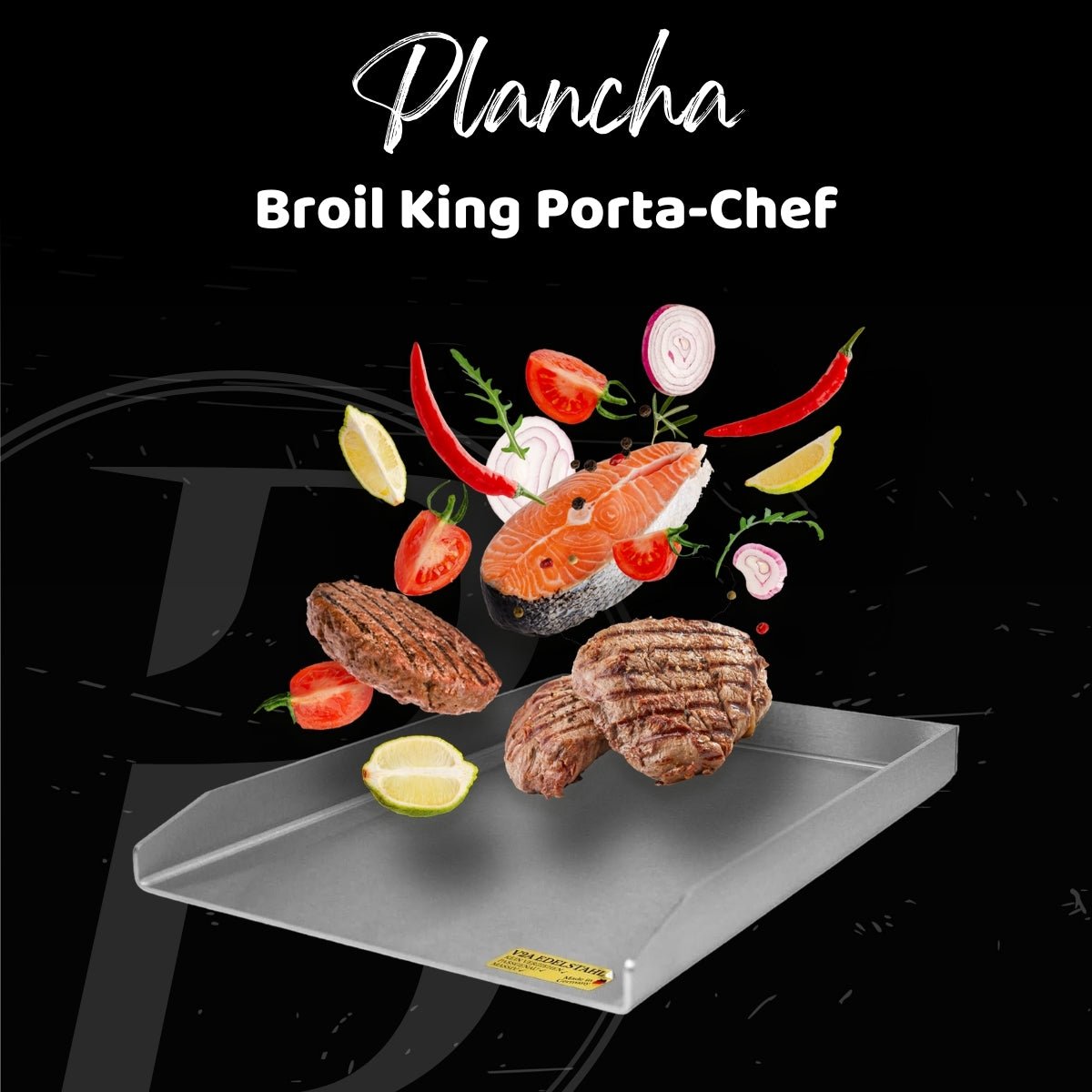 Plancha | Grillplatte | Edelstahl V2A | Broil King Porta - Chef | 25,0 x 33,0cm - BABOSSAPlancha | Grillplatte | Edelstahl V2A | Broil King Porta - Chef | 25,0 x 33,0cmPlanchaBroil KingBABOSSA
