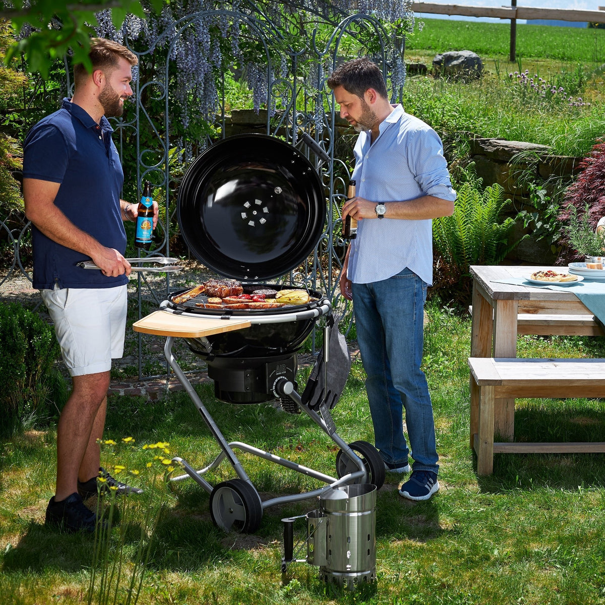 Rösle Holzkohle - Kugelgrill No.1 F60 AIR schwarz (Ø 60 cm) - Grillstar.deRösle Holzkohle - Kugelgrill No.1 F60 AIR schwarz (Ø 60 cm)RösleGrillstar.de250064004293250063